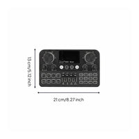 Bluetooth Connection Live Broadcasting Sound Card Noise Reduction Broadcasting Audio Mixer Portable for Singers