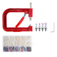 Hand Press Pearl Setting Machine Easy to Use Pearl Setting Machine Tabletop for Makers, Clothing Decoration, Home Studios