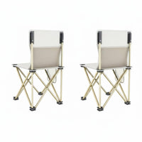 Foldable Folding Stool with supportrest Lightweight Portable supportrest Chair space-saving Camping Seat Sturdy Frame for Anglers, Campers, Artists, catching, journey, Hiking, Picnics