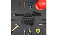 Wear-Resistant Multi-Pocket Waist Tool Bag Quick-Release Buckle Multi-Pocket Waist Pouch Lightweight & Compact Work Gear Waterproof for Electricians, Handymen, Technicians