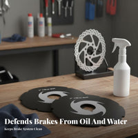 Oil Proof Cycle Disc Brake Cover Reusable Bike Disc Brake Cover Easy to Install for Mountain Bikers, DIY Enthusiasts, Garage