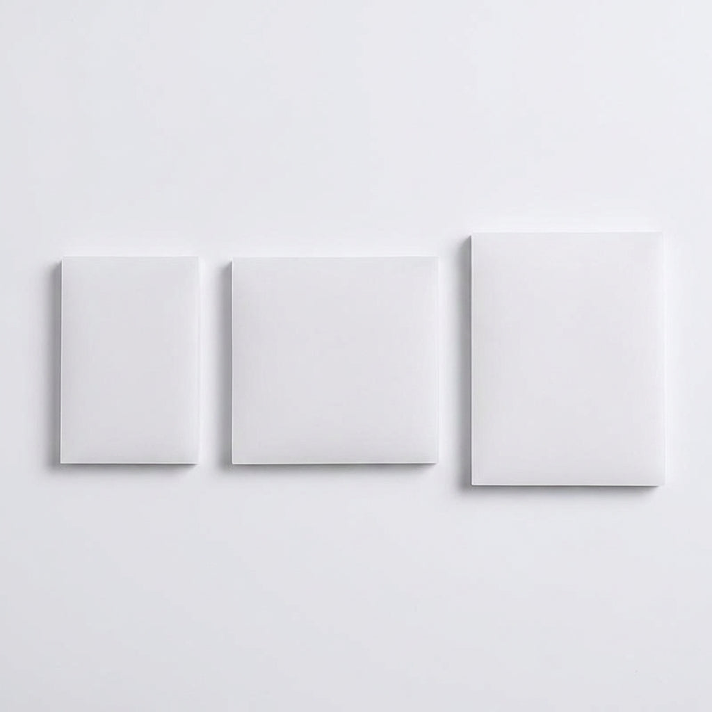 Transparent Sticky Notes Waterproof Frosted, Translucent Note Stickers for Students, 50 Sheets Self