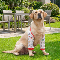 Dog Elbow Brace and Knee Protector 2-Pack, Pull-on Textile Leg Sleeve for Medium Large Front Leg Joint Support, Casual Pet Joint Support