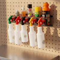 Wall Mount Spray Bottle Holder Space-Saving Design Spray Bottle Storage Rack Polishing Storage Shelf for Garage