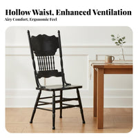 Vintage design Carved Windsor Chair sturdy Wood Construction Windsor rear Chair High rearrest Dining Seat Designer Inspired for Restaurant Owners, Interior Designers, Kitchen, Cafe, Study, Living Room
