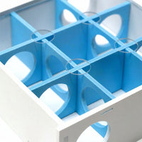 Hamster House and Hamster Multi Chamber Hide, Hamster Maze with Acrylic Top, Wood Composite 21x20x7.5cm Habitat for Dwarf Hamsters and Rodents