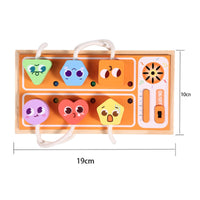 Wooden Busy Board Young Child Busy Board Tactile for Travel, Young Children