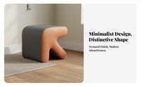 Unique Shape Arrow-Shaped Stool Space-Saving Design Upholstered Accent Stool Multi-Purpose Footstool Sturdy Construction for Apartment Dwellers, Homeowners, Adults, Living Room, Entryway, Bedroom, Office