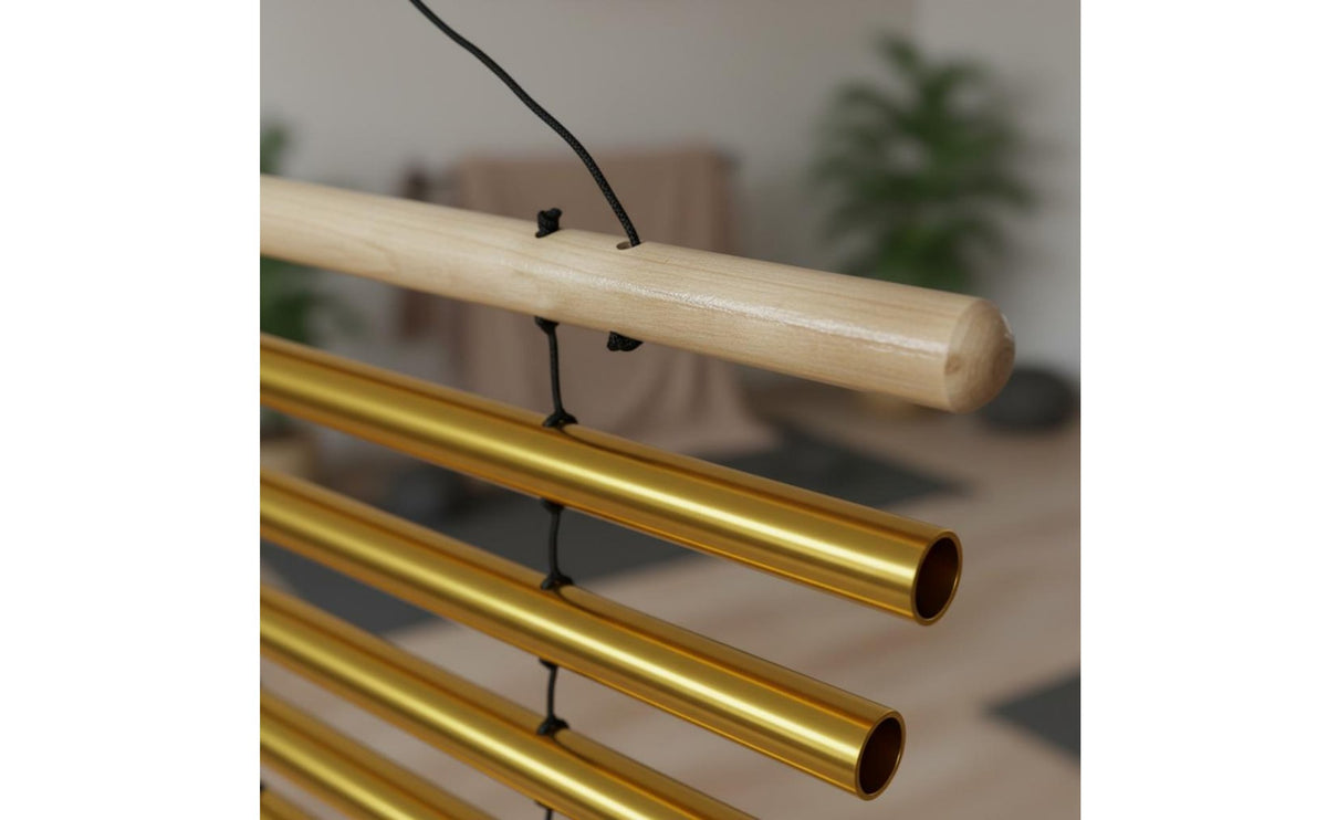 Mindful Rotating Chime Tube Meditation Sound Healing Chime Clear Bright Tone Single Row Chimes Professional Quality