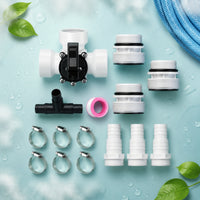 Three-Port Pool Diverter Kit Easy-to-Install Triple-Port Diverter Adjustable for Homeowners