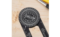 360 Degree Angle Gauge High Hardness Aluminum Miter Saw Angle Measurer for DIY Enthusiasts