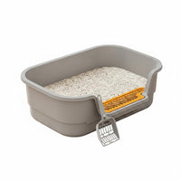 Semi-Enclosed Litter Box Perforated uncoveredTop Litter Box Easy to Clean