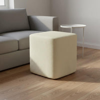 Water Resistant Square Stool Cover Modern Design Square Ottoman Cover Full Protection Elastic Footstool Protector Soft & Comfortable