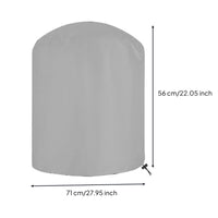 Waterproof Round Barbecue Grill Cover Weatherproof Round Grill Cover Dustproof Heavy Duty for Backyard
