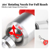 Stainless Steel 1/4 Inch Quick Connect Spray Nozzle Color Coded Tips 360 Degree Rotating Nozzle Tip Rust and Wear Resistant