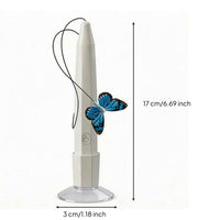 Automatic Interactive Butterfly Feline Toy Handsunrestricted Suction Cup Feline Wand