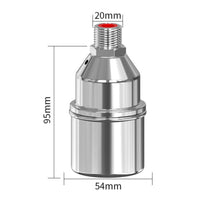 Threaded Connection Stainless Steel Float Valve Polished Metal Water Tank Float Valve No Electricity Required