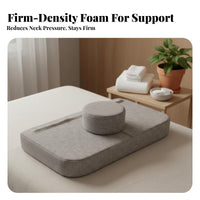 Beauty Bed Headrest Slow-Recovery Memory Foam Eyelash Extension Pillow Deformation-Resistant Massage Table Face Pillow for Lash Technicians, Spas