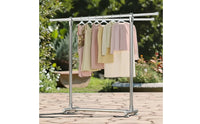 Clothes Air-Dry Rack with Wheels Extendable Garment Rack with Wheels Adjustable Furniture for Families, Laundry Room, Balcony, Apartment