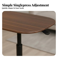 rotating Top Adjustable C-Shaped Table Multi-Functional Household Furniture Space-Saving Design Easy to Assemble for Home Office Workers, Students, Apartment Dwellers, Living Room, Bedroom, Small areas