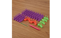 Knitting Loom Kit Reconfigurable Modular Knitting Loom Adjustable Frame for Crafters, Beginners, Home Crafting, Classrooms
