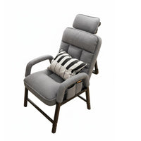 Modern Design Adjustable Padded Recliner Reclining Function Upholstered Armchair High Back Support Computer Chair Thick Cushioning for Young Adults, Office Workers, Homeowners, Bedroom, Home Theater