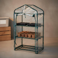 3 Tier Greenhouse Rainproof PVC Greenhouse Tent Waterproof Mini Plant House for Gardeners