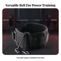 Heavy-Duty Support Belt Hook-and-Loop Closure Gym Support Belt Padded Sports Gear Breathable Mesh for Weight Training