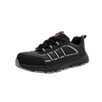 Slip Resistant Steel Toe Work Shoes Shock Absorbing Puncture Proof Safety Sneakers Anti-Static Work Shoes for Workers, Men, Factory, Construction Site, Warehouse