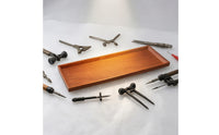 Wooden Display Base Tray Rectangular Base Tray Low-Profile Foundation for Hobbyists, Collectors, Dioramas