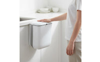 Foldable Hanging Trash Can Space Saving Foldable Cabinet Garbage Bin Portable Wall Mounted Garbage Can for Kitchen, RV