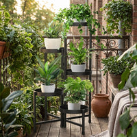Corner Shelf Plant Stand for Multiple Pots, Multi-Tier Plant Stands Indoor Display Stand, Metal Plant Pot Stand Indoor, Foldable Iron Art Design