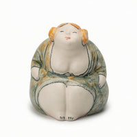 Ceramic Figurine Hand-Painted Girl Figurine Artistic Girl Figure for Home Stylists, Art Collectors, Shelf, Living Room, Entryway