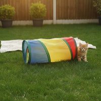 Foldable Cat Play Tube Lightweight Portable Crinkle Texture for Home