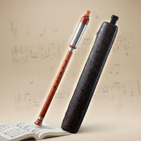 Bawu Flute Accurate Tone Resin Bawu Instrument Hand Polished Sound-Producing Component Vertical Blowing Flute for Beginners, Children, Performance