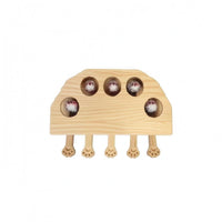 Cut-out Holes Wooden Pet Play Board Light Wood Pet Pawing Toy Board