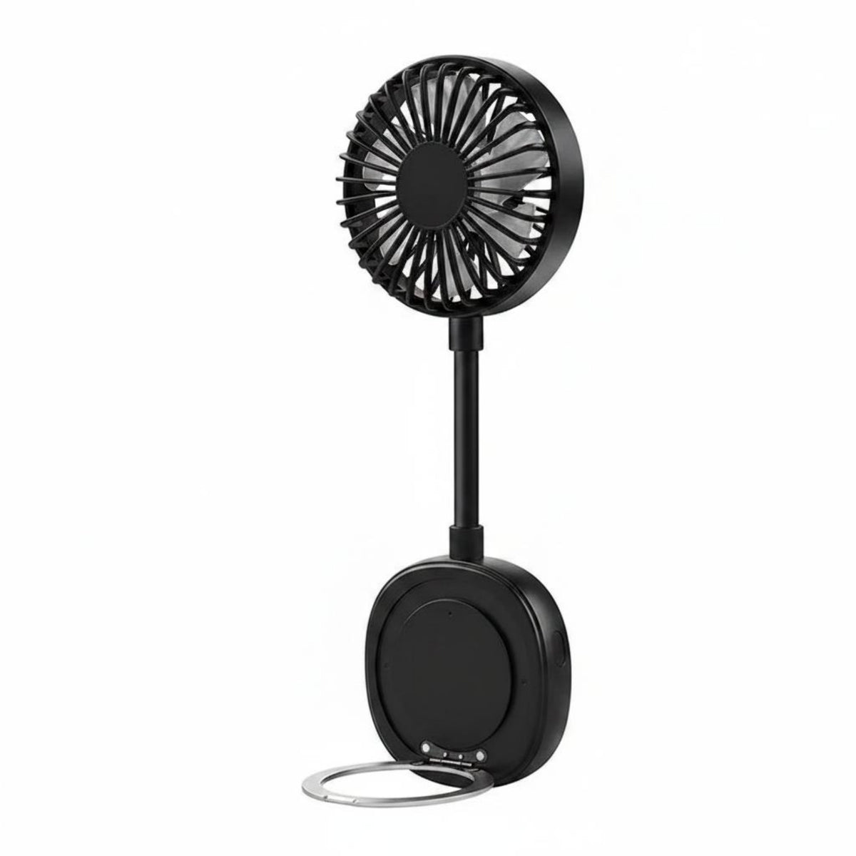Stick-on Mini Fan Compact Personal Cooling Adjustable Angle