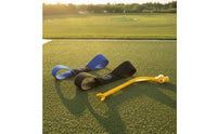 3 Pieces Swing Practice Tool with Arm Straps Wearable Golf Swing Arm Band Curved Posture Correction Aid for Beginners