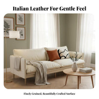 3-Seater Lounge Sofa Soft-BillowedLike Design Tufted Three-Seater Sofa Wabi-Sabi Aesthetic Couch for Apartment Dwellers, Families, Living Room, Home, Bedroom