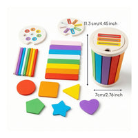 Color Sorting Toy Preschool Color Sorter Shape Sorter Colorful Learning Matching Box Screennon-Digital for Toddlers, Home