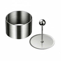 Multipurpose Stainless Steel Burger Press Easy to Clean Hamburger Patty Mold Portable Food Forming Loop Non-Stick for Barbecue