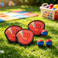 6 Pieces Catch and Toss Game Handheld Sticky Ball Set Soft for Beach, Pool, Kids