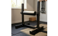 10 Positions Bulgarian Split Squat Rack Stable Base Bulgarian Split Squat Stand Steel Lunge and Glute Bridge Stand Bolted Assembly for Home Gym