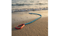 2 Pieces Coiled Paddle Leash with Carabiner Elastic Kayak Paddle Leash Lightweight Easy to Use for Kayakers, Kayaking