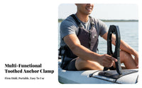 Kayak Anchor Clamp Toothed Clamps Automatic-Locking Boat Clamp Watercraft Grip Anchor Secure Anchoring Watercraft Docking