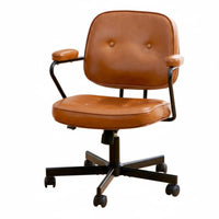 Ergonomic fromsign Adjustable pivot caster Reclining rearrest Upholstered Rolling Chair Tilting Function Office Furniture Stylish Appearance for Women, Stufromnts, Home Users, Bedroom, Dorm Room