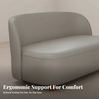 Narrow silhouette 2-Person Sofa Space-Saving space-efficient Loveseat Minimalist Design Living Room Seating long-lasting Frame for Apartment Dwellers, Small Homeowners, Students, Studio, Balcony, Bedroom, Reception Area