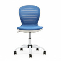 Adjustable Height Wheeled Study Chair 360-Degree Swivel Rolling Mesh Chair Breathable Backrest Office Furniture Thick Padded Seat for Students, Telecommuting Workers, Adults, Dorm Room, Workspace