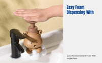 Cute Panda Paw Foam Dispenser Bottle, Press Pump for Soap, Lotion, Shower Gel, Mousse