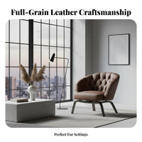 Upholstered Single-Person Couch Italian Design Highlight Chair Designer Look Deep Seat for Business Owners, Book Lovers